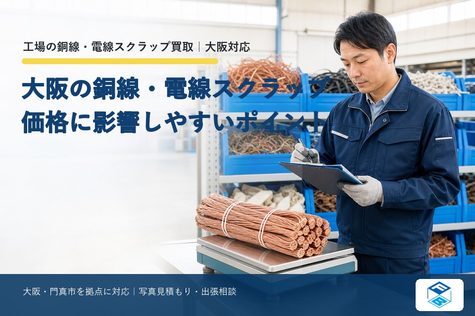 大阪で銅線・電線スクラップ買取の価格に影響しやすいポイント